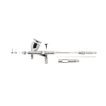 Iwata ICM4502 Custom Micron CM-C Plus Gravity Feed Dual Action Airbrush, 0.24 oz (7 ml) (4)
