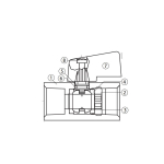 Jomar 100-430 Mini Brass Ball Valve, 1 Piece, Standard Port, 450 WOG, Size 1/8" FIP x 1/8" FIP (1)