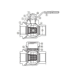 Jomar 100-837 Brass Ball Valve with Integrated Strainer, Size 1-1/2" (1)