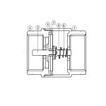 Jomar 105-605G Inline Check Valve, Threaded Connection, 300 WOG, Size 1" (1)