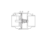 Jomar 105-617G Lead Free Brass Inline Check Valve, Solder Connection, 300 WOG, Size 1-1/2" (1)