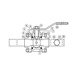 Jomar 500-824 Medical Gas Ball Valve, 3 Piece 4 Bolt, with Single Gauge Port, Size 3/4" (1)