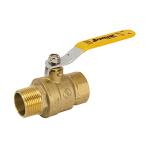 Jomar 100-132 Brass Ball Valve, 2 Piece, Full Port, Male x Female Connections, 600 WOG, Size 3/8" (0)