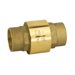 Jomar 105-617G Lead Free Brass Inline Check Valve, Solder Connection, 300 WOG, Size 1-1/2" (0)