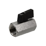 Jomar 100-430 Mini Brass Ball Valve, 1 Piece, Standard Port, 450 WOG, Size 1/8" FIP x 1/8" FIP (0)