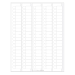 LabTAG LCS-125WH CryoSTUCK with SnapPEEL Technology - Cryogenic Laser Labels for Frozen Vials and Containers 0.94 x 0.5 + 0.437 (circle), White (1)