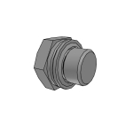 Legris 0220 19 00 Hex Head Plug with Captive Sealing Washer, M5x0,8, Metric (1)