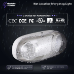 Medinah Power DH-EL-W DH-EL-W Series Wet Location Emergency Light (3)