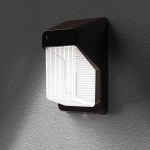 Medinah Power PRWX30-V-PC-4K-BZ PWRX-V Series Mini LED Wall Pack, 30 W, 4000 K, with Photocell, Bronze (1)