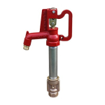 Merrill AFBNL101 Any Flow® Frost Proof Yard Hydrant - Stainless Steel Pipe & Rod / High Capacity / 1' Bury - 45.5" Overall (0)