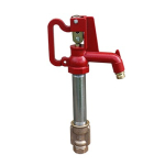 Merrill AFBNL101 Any Flow® Frost Proof Yard Hydrant - Stainless Steel Pipe & Rod / High Capacity / 1' Bury - 45.5" Overall (1)
