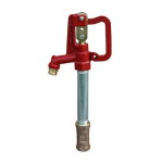 Merrill CNL103 C-1000 Frost Proof Yard Hydrant - Galvanized Pipe & Steel Rod / High Capacity / 3' Bury - 68.5" Overall (1)