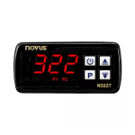 NOVUS 80322T4024 N322 J/K/T 24V Timer Temperature Controller, 2 Relays (1)