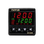 NOVUS 81202HC634 N1200-HC USB DIO RS485 24V Heat/Cool. Controller 2 Relays 8x48 mm (1)