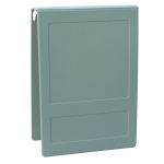 Omnimed 205021-SF 2.5" Top Open Seafoam Green Hopsital Grade Tri-Poly Molded Ring Binder with 3 Rings (0)