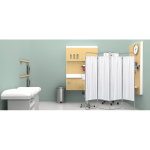 Omnimed 153094 Economy 4 Section Folding Portable Medical Privacy Screen/Room Divider (1)