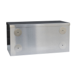Omnimed 181502 16" x 8" x 8" Double Door Horizontal Mount Narcotic Cabinet (3)