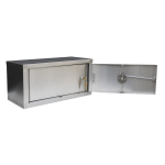 Omnimed 181502 16" x 8" x 8" Double Door Horizontal Mount Narcotic Cabinet (1)