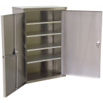 Omnimed 181681 24" x 16" x 8" Double Door Narcotic Cabinet with 4 Shelves (1)