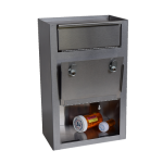 Omnimed 181750 16" x 10" x 6" Medication Dropbox Disposal Cabinet (4)