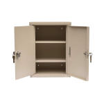 Omnimed 182150 15" x 11" x 8" Economy Double Door Narcotic Cabinet with 2 Shelves (3)
