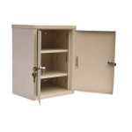 Omnimed 182150 15" x 11" x 8" Economy Double Door Narcotic Cabinet with 2 Shelves (2)