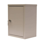 Omnimed 182150 15" x 11" x 8" Economy Double Door Narcotic Cabinet with 2 Shelves (1)