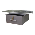 Omnimed 183035 13.85" x 15.37" x 6.45" Aluminum Refrigerator Lock Box Omni Drawer (0)