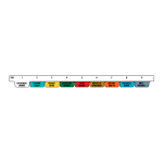 Omnimed 220912 9B Tab Set Side Open Preprinted Poly Divider Sets (0)