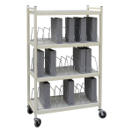 Omnimed 260003-BG 56.75"H x 34.50"W x 17"D Beige Open Style Chart Rack 30 Binder Capacity (0)