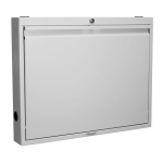Omnimed 291512-BG 23.5"H X 30"W X 4"D Beige Compact Informatics Wall Desk (1)