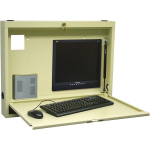 Omnimed 291512-BG 23.5"H X 30"W X 4"D Beige Compact Informatics Wall Desk (0)