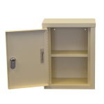 Omnimed 291609-BG 12"H x 9"W x 4"D Beige Mini Wall Storage Cabinet (1)