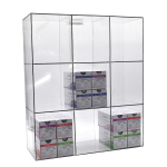 Omnimed 304102 18.25"H X 15.69"W X 5.63"D Triple Suture Rack (1)