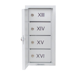 Omnimed 182183 17.75" x 9" x 4.50" 13-16 Section Numbers Segmented Narcotic Cabinets (1)