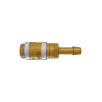 Parker 20KATF04MPN Series 20 4 mm Brass Quick Coupling, European profile, ND 2.7, NBR Seal, Hose Barb Connection Type, Nickel Plated (1)