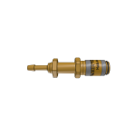 Parker 20KATS03MPN Series 20 3 mm Brass Quick Coupling, European profile, ND 2.7, NBR Seal, Panel Mount with Hose Barb Connection Type, Nickel Plated (1)