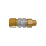 Parker 21KAAW10MPX6 Series 21 1/8" Coded Brass Quick Coupling, Male, BSPP ISO 228 Parallel, European profile, ND 5, NBR Seal, Blue (1)