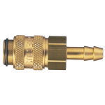 Parker 21KATF05MPX Series 21 5 mm Brass Quick Coupling, European profile, ND 5, NBR Seal, with Hose Barb Connection Type (0)