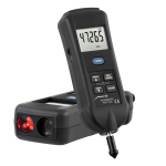 PCE Instruments PCE-T 240 Stroboscope with Temperature Measurement Contact and Optical Speed Measurement with a Measuring Range 5 ... 99,999 RPM (0)