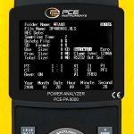 PCE Instruments PCE-PA 8000 Three-Phase Power Analyzer for Measuring Range Up to 600 V AC (1)