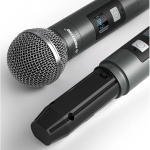 Phenyx Pro PDP-2-1H1B Dual Digital Portable Wireless Microphone System Handheld Microphone Transmitter Headset 1500mAh USB-C DC 5V 500mA (6)