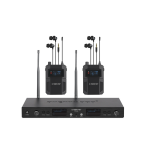 Phenyx Pro PTM-22-2B UHF Mono Wireless In-Ear Monitor System with 2 Loop Outputs (Two Receivers) 110V-240V 50/60 Hz 105dBm 50m/164ft (0)