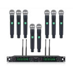 Phenyx Pro PTU-4000-8H UHF Fixed Frequency Eight-channel Wireless Microphone System 50Hz-18kHz 80M/260ft (0)