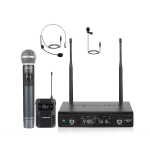 Phenyx Pro PTU-52-1H1B Dual Wireless Microphone System with Frequency Hopping 1x PWH-52 Wireless Handheld Microphone 0-300mV 90dB (0)