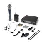 Phenyx Pro PTU-71-1H1B Dual UHF Wireless Microphone System with Auto-Scan PWH-7 Wireless Handheld Microphone 110V-240V 50/60 Hz 100dB 328ft. (6)