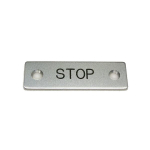Rees 09001-003 Rectangle Legend Plate, STOP (0)