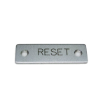 Rees 09001-009 Rectangle Legend Plate, RESET (0)
