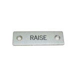 Rees 09001-015 Rectangle Legend Plate, RAISE (0)