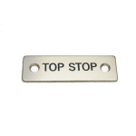 Rees 09001-023 Rectangle Legend Plate, TOP STOP (0)